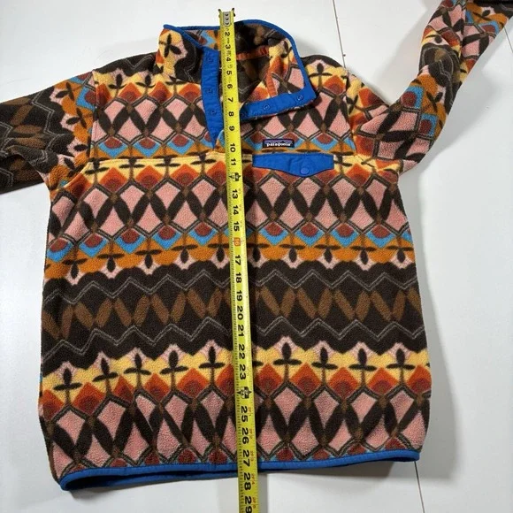 Patagonia Lightweight Synchilla Snap-T Fleece M Champions Big Anthos Aztec - Picture 6 of 9